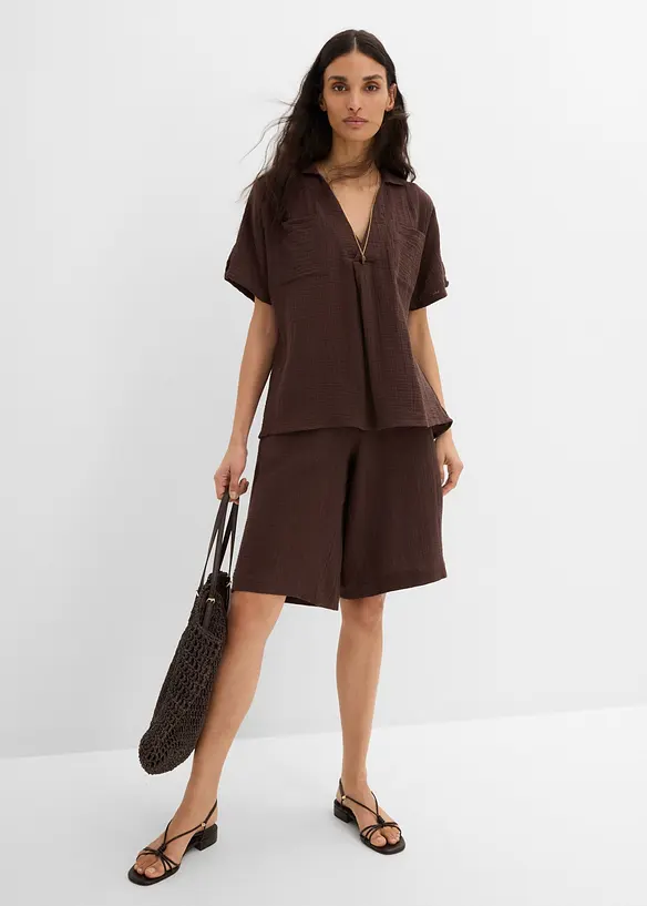 Blustunika av mjuk muslin, bonprix