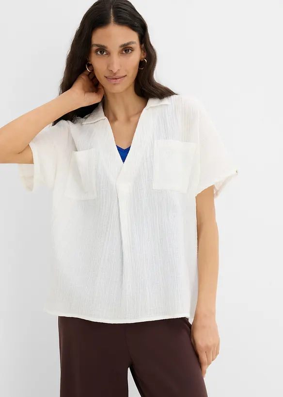Blustunika av mjuk muslin, bonprix