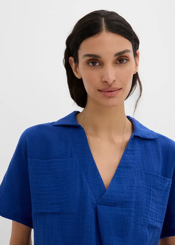 Blustunika av mjuk muslin, bonprix