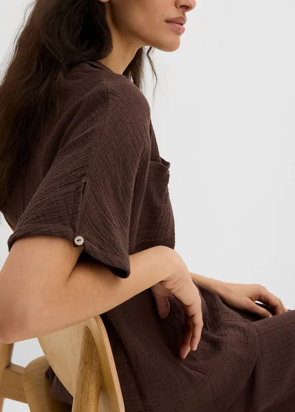 Blustunika av mjuk muslin, bonprix