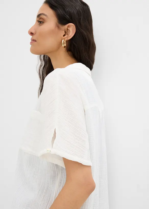 Blustunika av mjuk muslin, bonprix