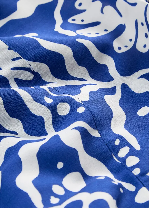 Skjortblus i f&ouml;ljsam viskos, bonprix