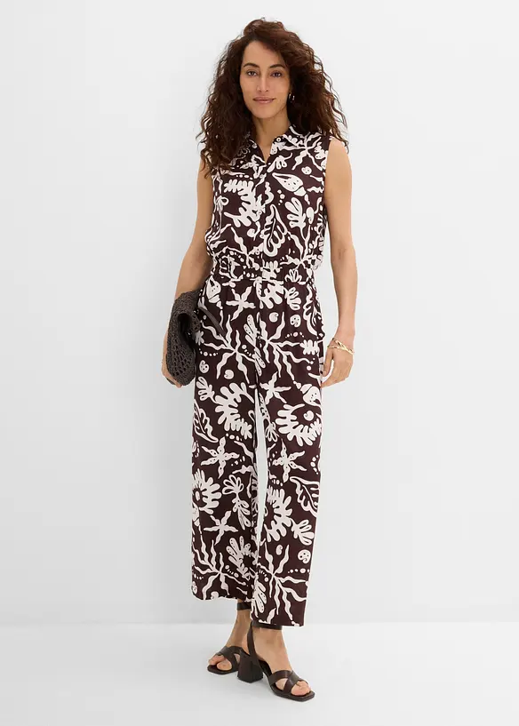 Jumpsuit i f&ouml;ljsam viskos, bonprix