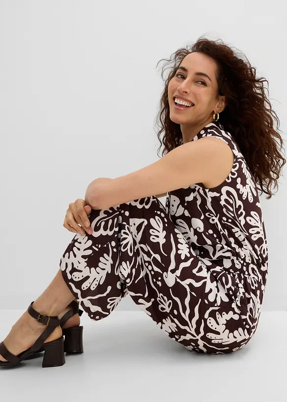 Jumpsuit i f&ouml;ljsam viskos, bonprix