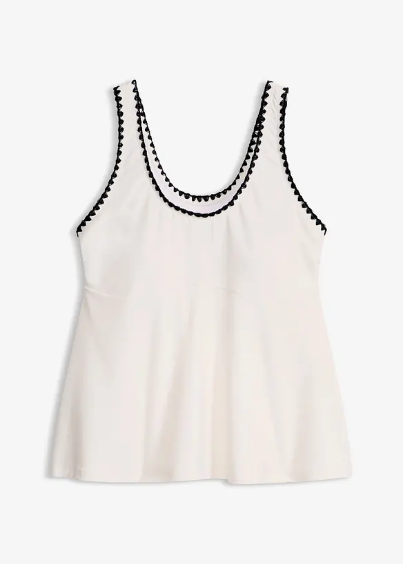 Tankini&ouml;verdel med broderi, bonprix