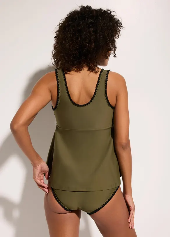 Tankini&ouml;verdel med broderi, bonprix