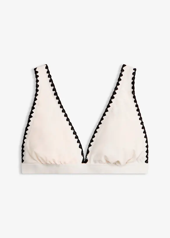 Bikini&ouml;verdel med broderi, bonprix