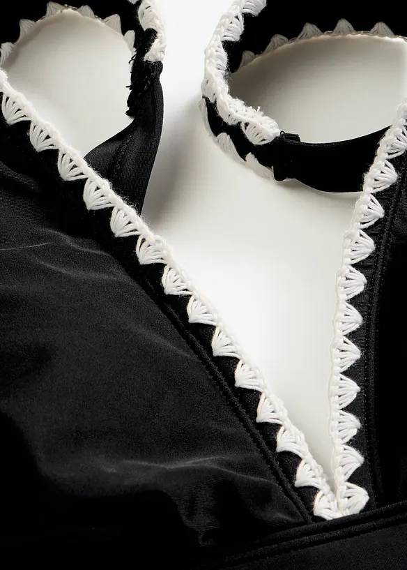 Bikini&ouml;verdel med broderi, bonprix