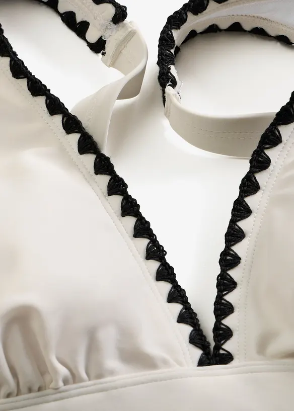 Bikini&ouml;verdel med broderi, bonprix