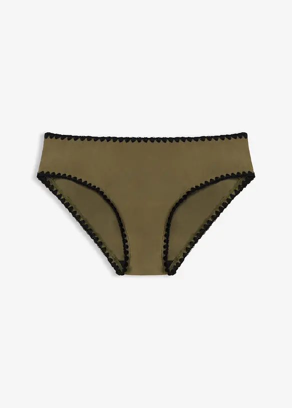 Bikinibyxa med broderi, bonprix