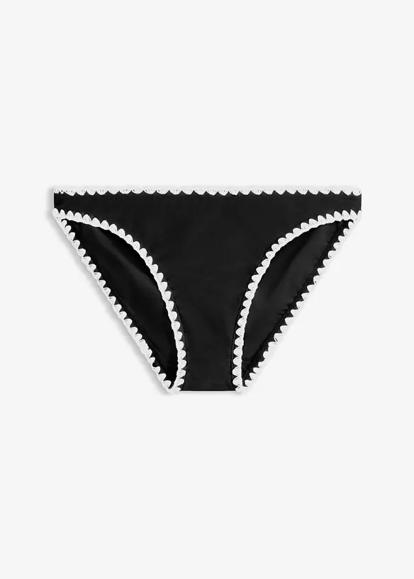 Bikinibyxa med broderi, bonprix