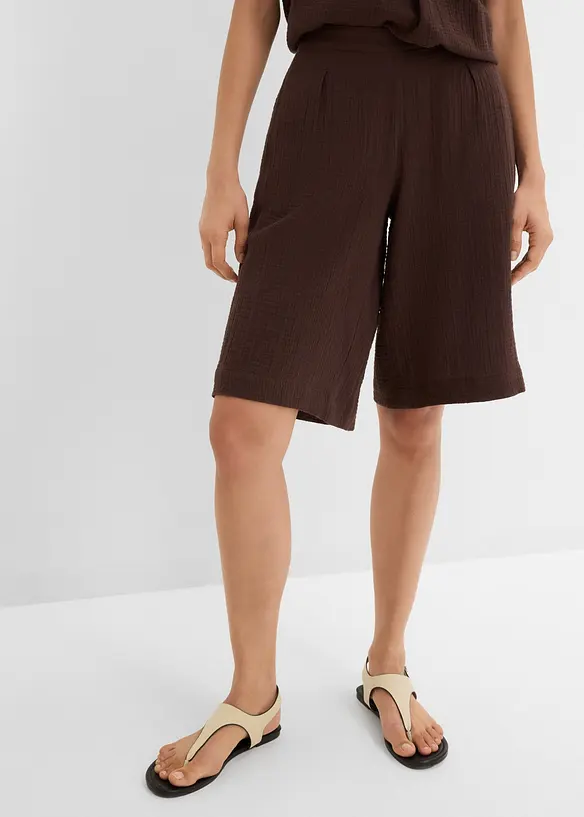 Dra p&aring;-shorts av ren bomull, bonprix