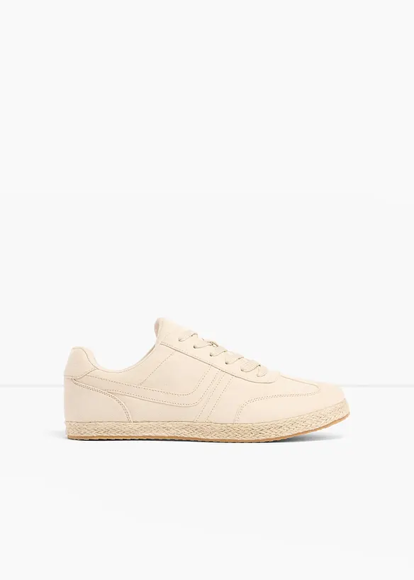 Sneakers med sula med bastlook, bonprix
