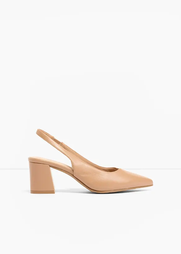Slingbackpumps med blockklack, bonprix