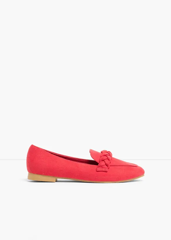 Loafers med fl&auml;tade remmar, bonprix