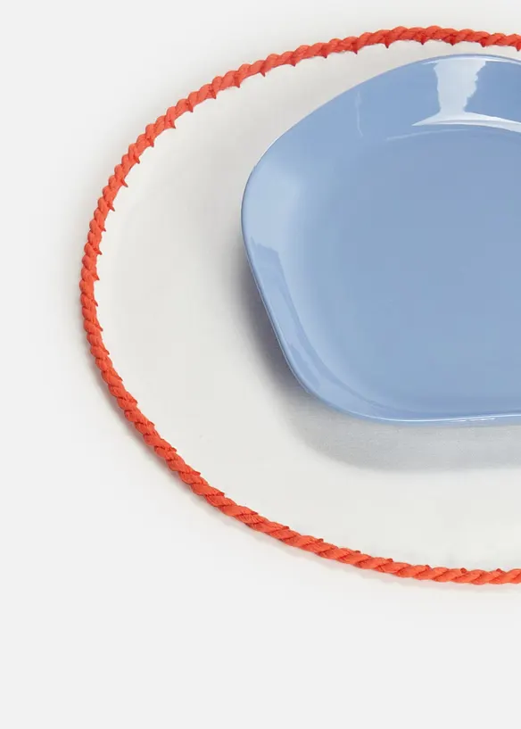 Bordstablett av ekologisk bomull med snodd (2-pack), bonprix