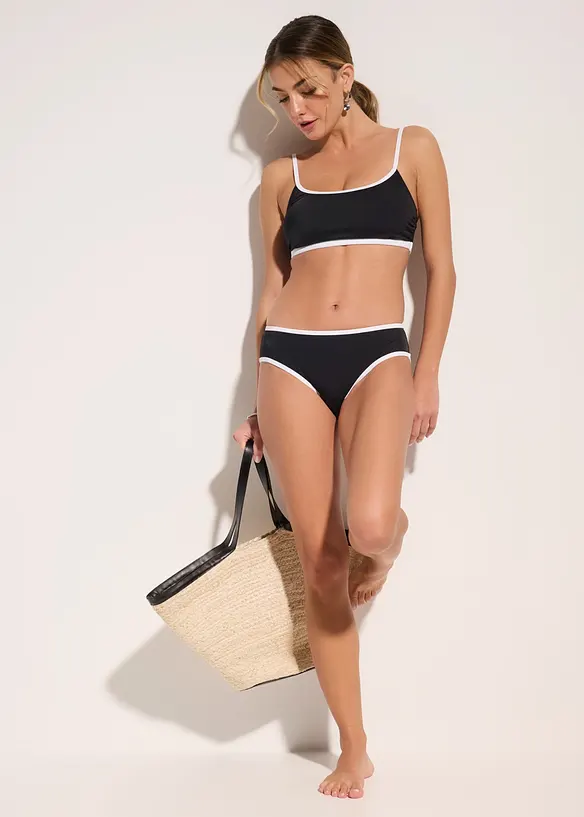 Bikinibyxa med kontrasterande kanter, bonprix