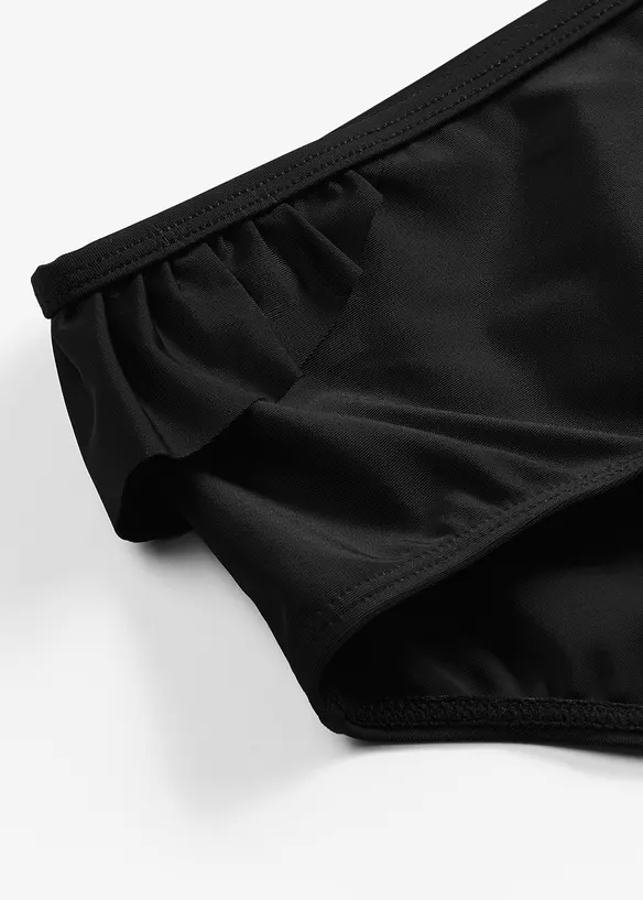 Bikinibyxa med h&ouml;g midja och rysch, snabbtorkande, bonprix