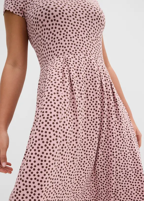 Jerseykl&auml;nning av viskosmix, bonprix