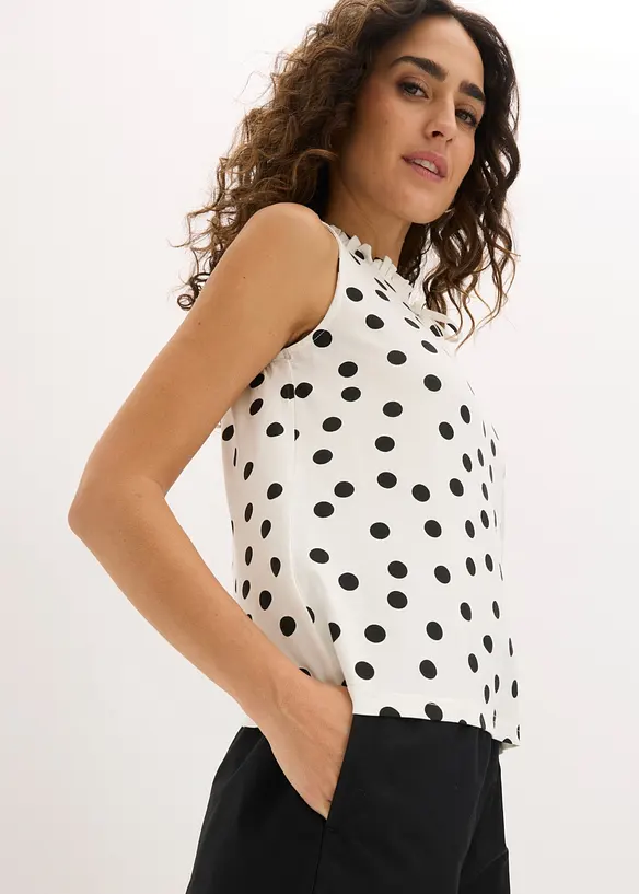 Jerseylinne av viskosmix, bonprix
