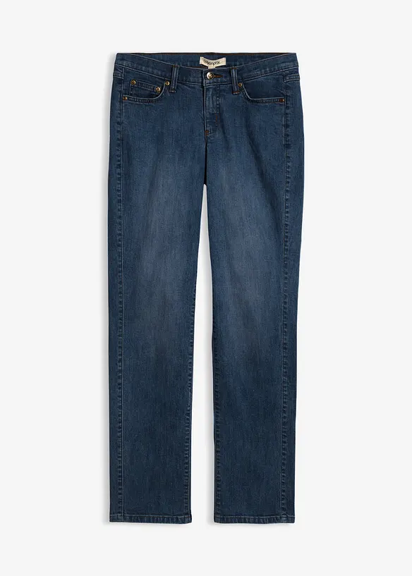 Straight jeans Mid Waist, Stretch, bonprix