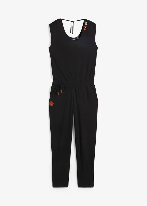 Jerseyjumpsuit av bomullsmix, bonprix