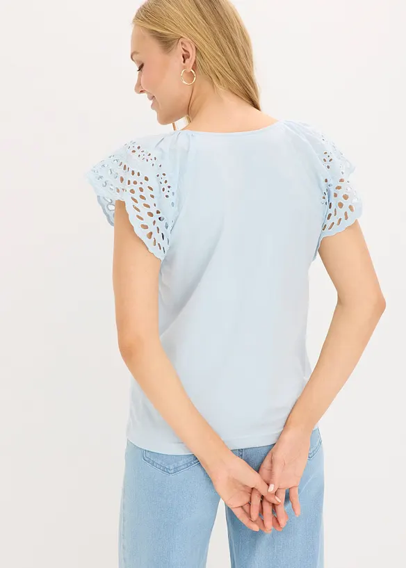 Topp i bomullsmix, bonprix