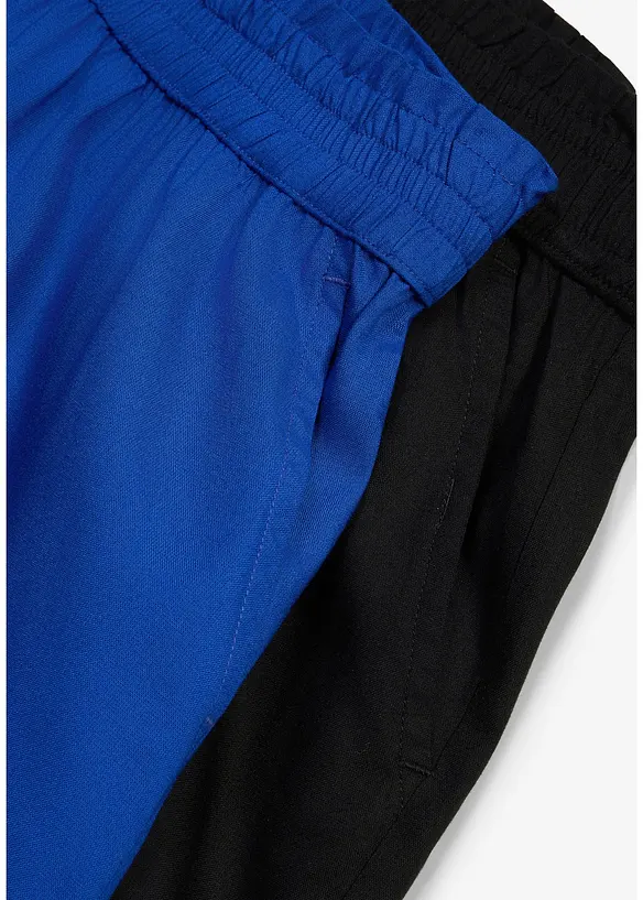 Dra p&aring;-shorts i mjuk viskos (2-pack), bonprix