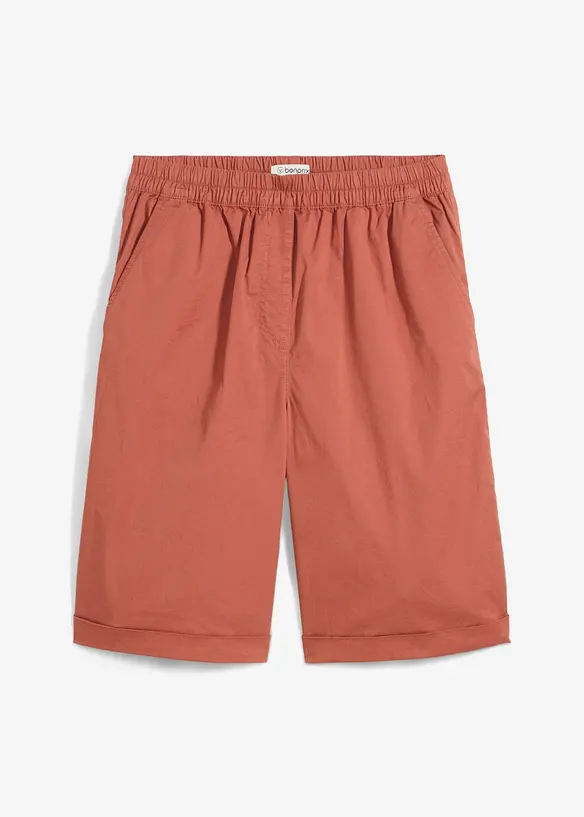 Papertouch-shorts av bomull, bonprix