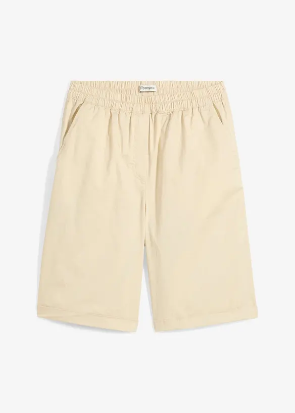 Papertouch-shorts av bomull, bonprix