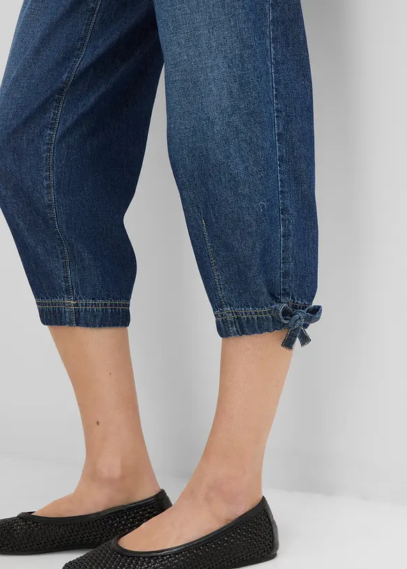 Barrel Jeans Mid Waist, cropped, bonprix