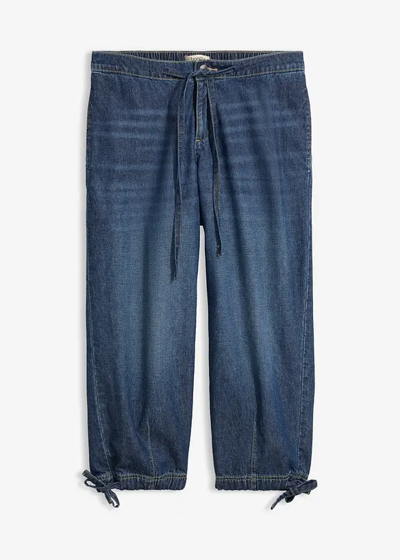 Barrel Jeans Mid Waist, cropped, bonprix