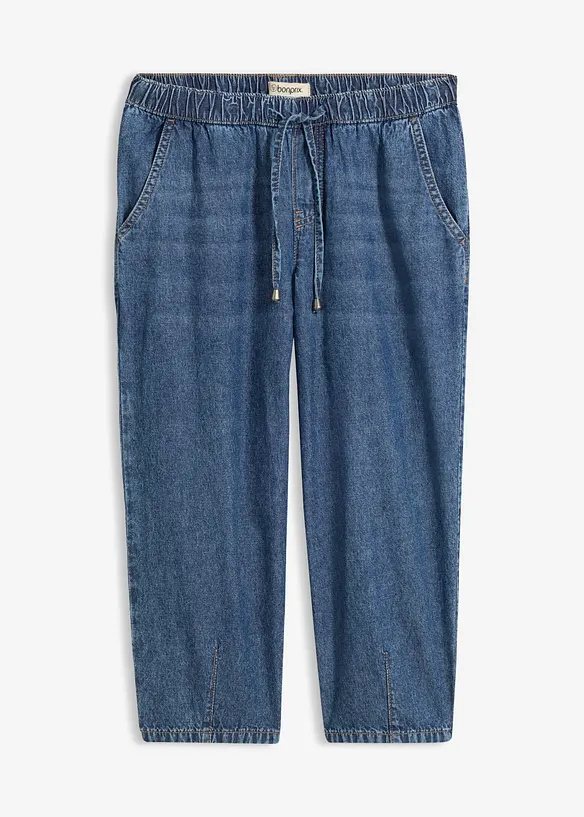 Barrel Jeans Mid Waist, cropped, bonprix