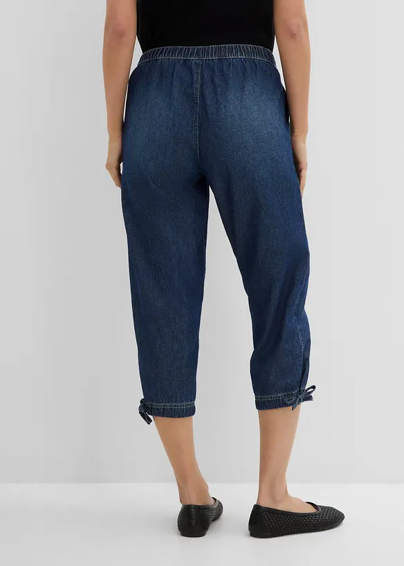 Barrel Jeans Mid Waist, cropped, bonprix