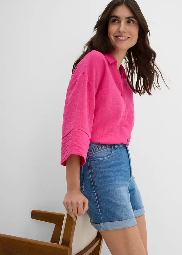 Jeansshorts Mid Waist, bonprix