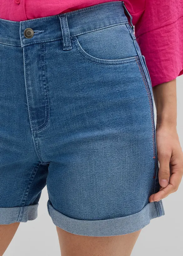 Jeansshorts Mid Waist, bonprix