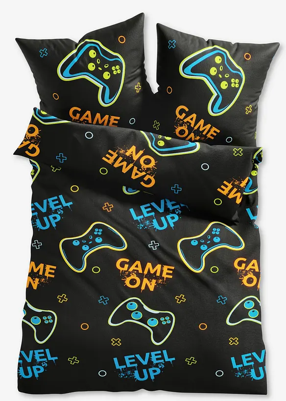 P&aring;slakanset med gamer-m&ouml;nster, bonprix
