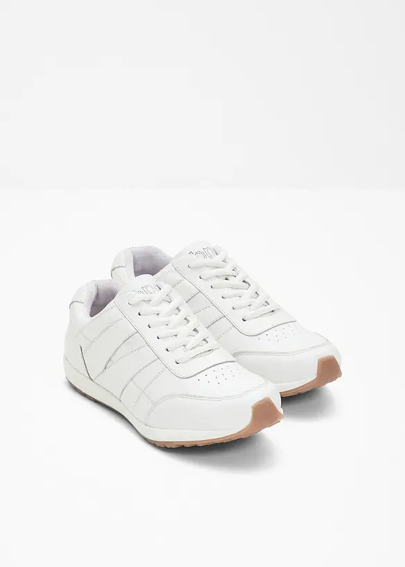 Sneakers i skinn, bonprix