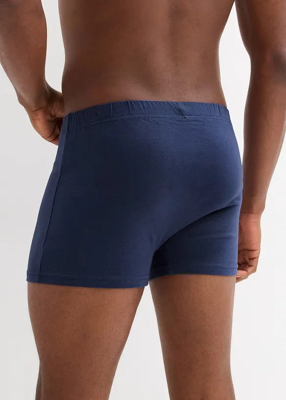 Ledigt skurna jerseyboxershorts i bomull (3-pack), bonprix
