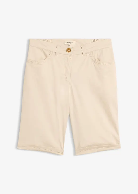 Papertouch-shorts med bomull och bekv&auml;m midja, bonprix