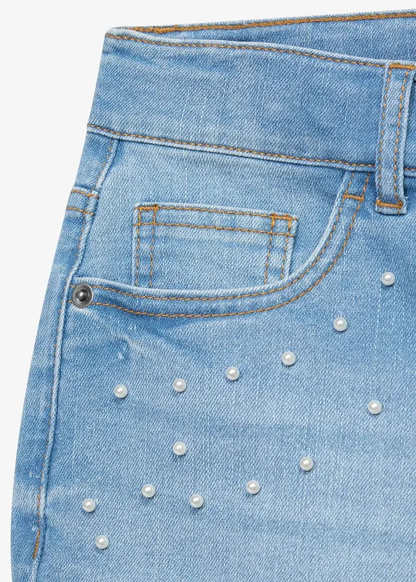 Jeansshorts Mid Waist, bonprix
