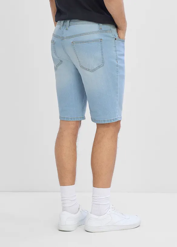 Stretchiga jeansshorts (2-pack), Regular Fit, bonprix