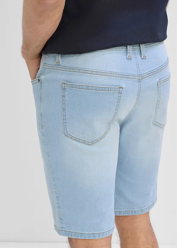 Stretchiga jeansshorts (2-pack), Regular Fit, bonprix