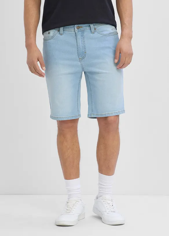 Stretchiga jeansshorts (2-pack), Regular Fit, bonprix