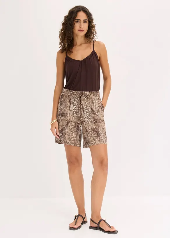 Jerseyshorts i f&ouml;ljsam viskosmix, bonprix
