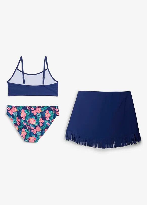 Bikini och kjol (3 delar), bonprix