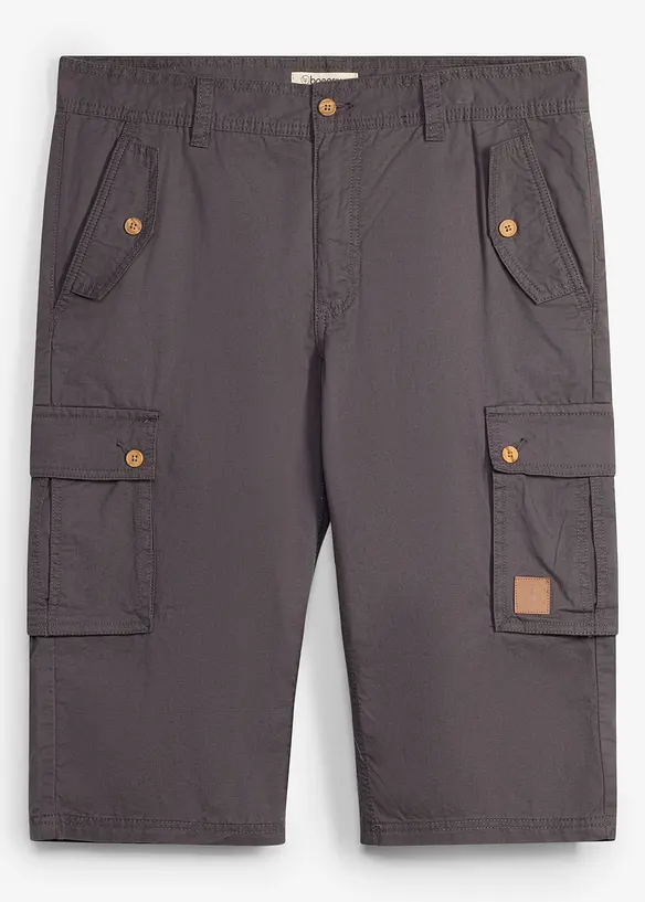 Bomullsshorts i cargomodell, normal passform, bonprix