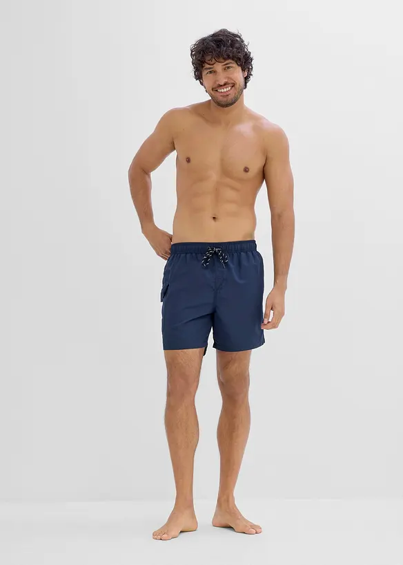 Badshorts med cargoficka, bonprix