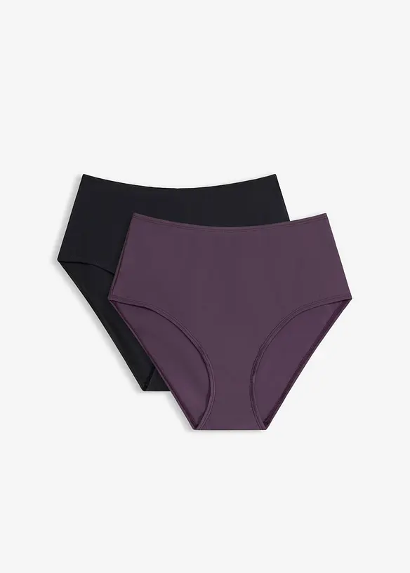 Bikinibyxa med h&ouml;g midja (2-pack), bonprix