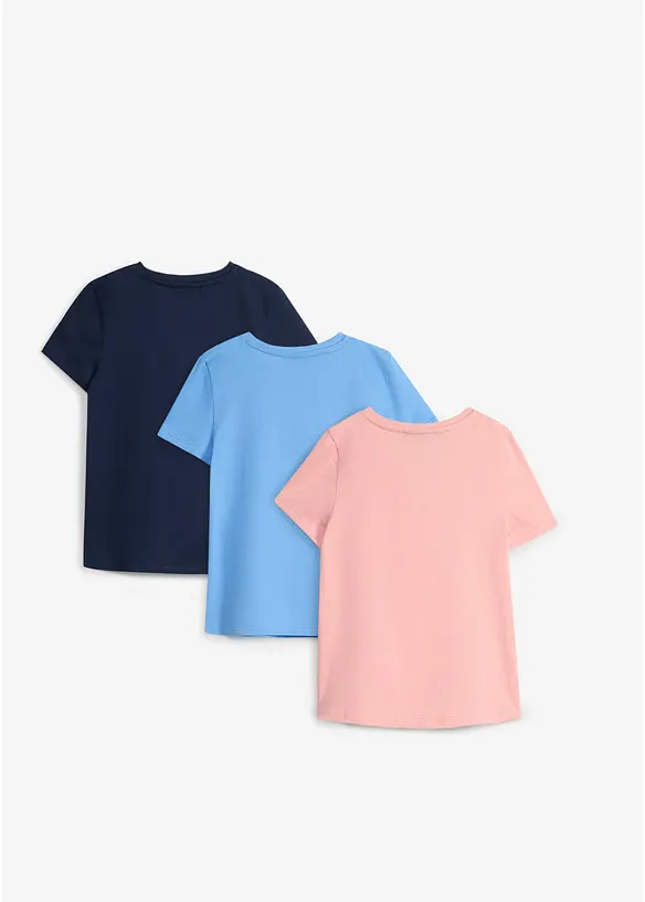T-shirt i ekologisk bomull (3-pack), bonprix